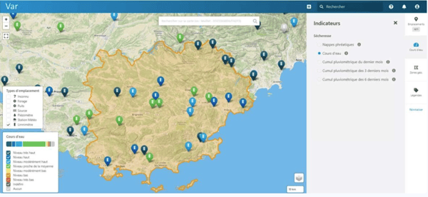 info-secheresse map